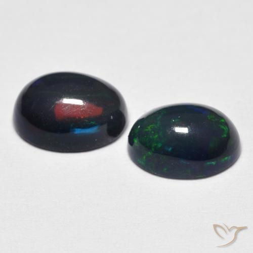 1.21 ct natürliche Mehrfarbig Opal-Edelsteine, Oval, Lichtundurchlässig
