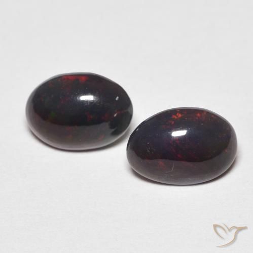 0.72ctw Natürlicher Mehrfarbig Opal, Oval, Lichtundurchlässig