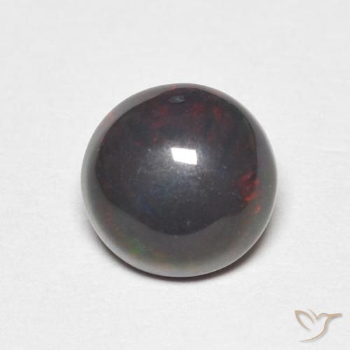 0.89ct Natürlicher Mehrfarbig Opal, Runden, Lichtundurchlässig
