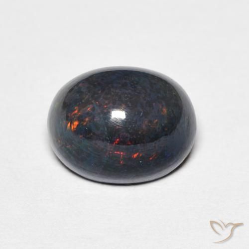 1.15ct Natürlicher Mehrfarbig Opal, Oval, Lichtundurchlässig