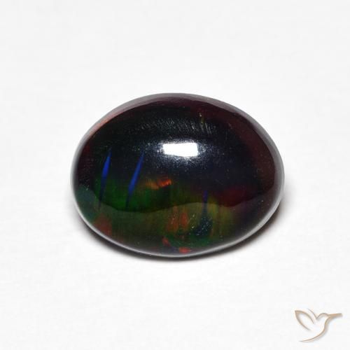 0.97ct Natürlicher Mehrfarbig Opal, Oval, Lichtundurchlässig