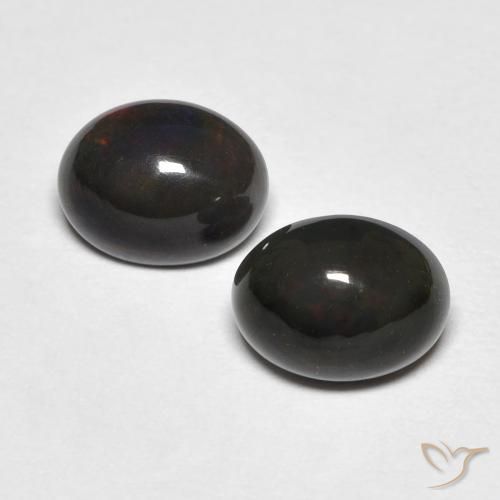 1.18ctw Natürlicher Mehrfarbig Opal, Oval, Lichtundurchlässig