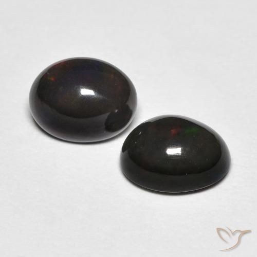 1.18 ct natürliche Mehrfarbig Opal-Edelsteine, Oval, Lichtundurchlässig