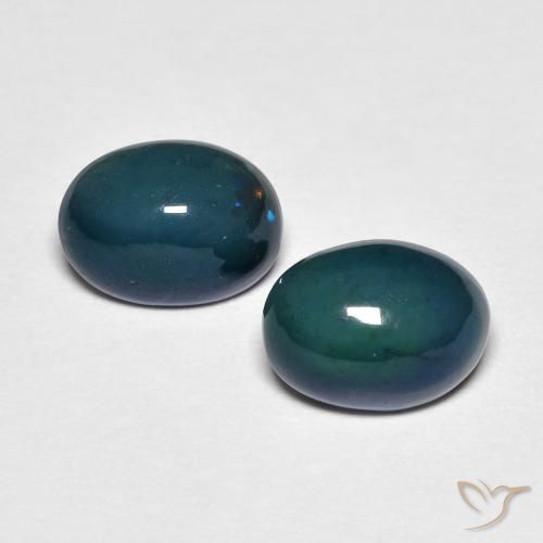 1.39ctw Natürlicher Mehrfarbig Opal, Oval, Lichtundurchlässig
