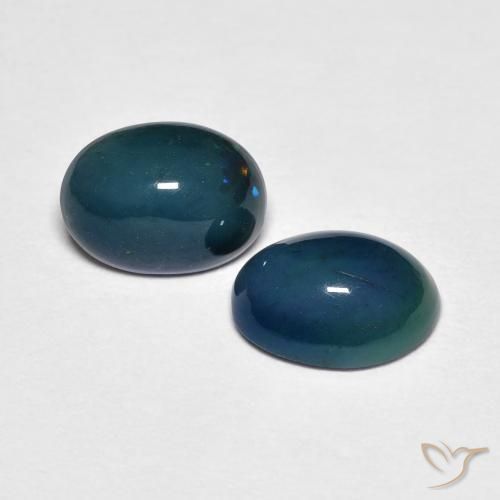 1.39 ct natürliche Mehrfarbig Opal-Edelsteine, Oval, Lichtundurchlässig