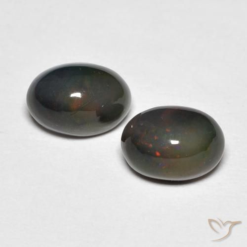 1.22ctw Natürlicher Mehrfarbig Opal, Oval, Lichtundurchlässig, Photo A