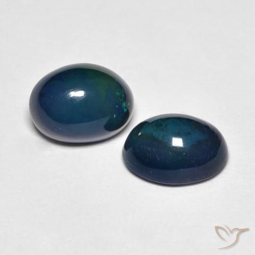 1.67 ct natürliche Mehrfarbig Opal-Edelsteine, Oval, Lichtundurchlässig