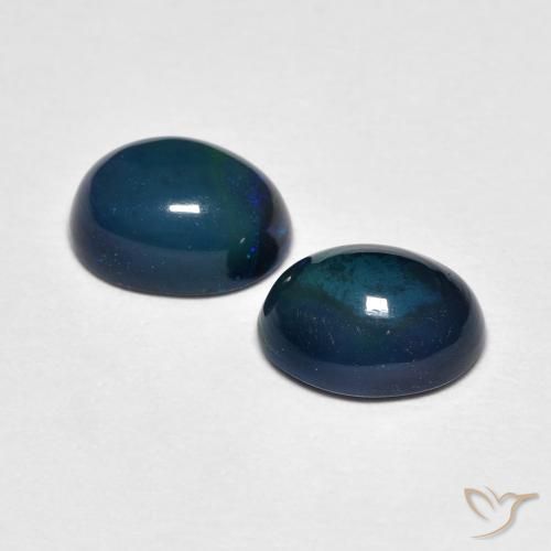 1.67 ct natürliche Mehrfarbig Opal-Edelsteine, Oval, Lichtundurchlässig