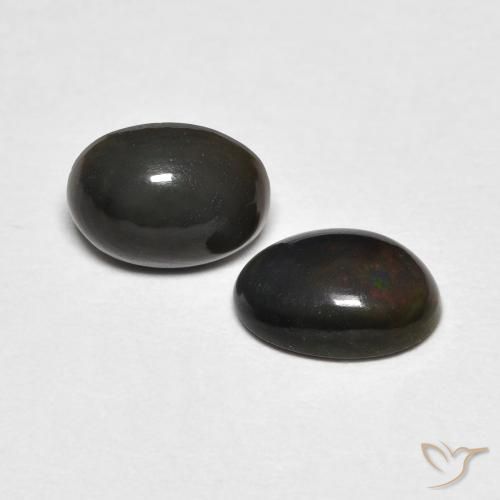 0.92 ct natürliche Mehrfarbig Opal-Edelsteine, Oval, Lichtundurchlässig