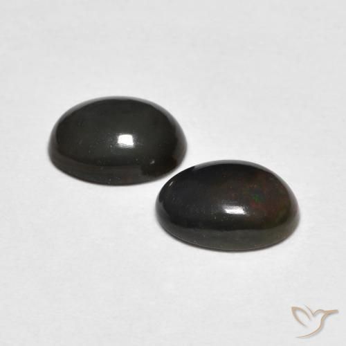 0.92 ct natürliche Mehrfarbig Opal-Edelsteine, Oval, Lichtundurchlässig