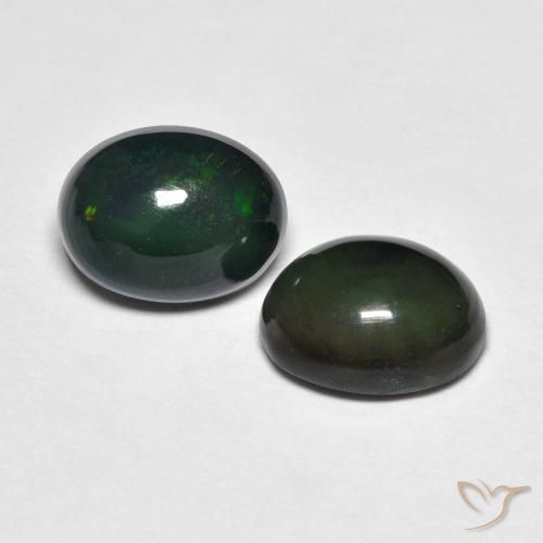 2.48 ct natürliche Mehrfarbig Opal-Edelsteine, Oval, Lichtundurchlässig