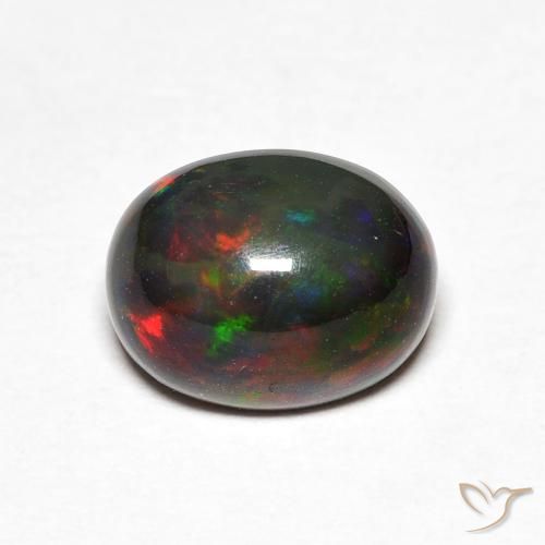 1.40ct Natürlicher Mehrfarbig Opal, Oval, Lichtundurchlässig
