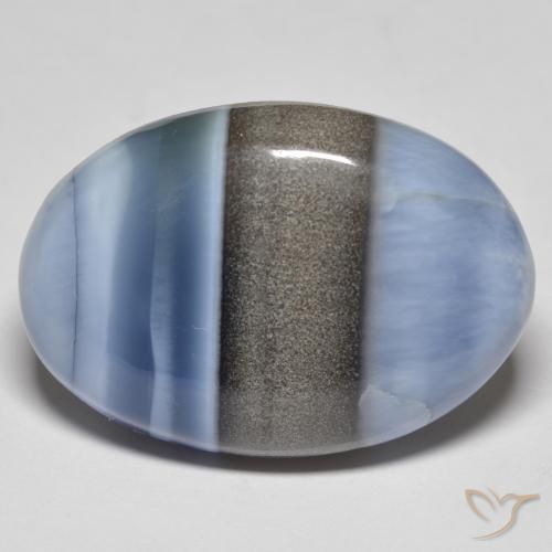 28.42ct Natürlicher Mehrfarbig Opal, Oval, Lichtundurchlässig