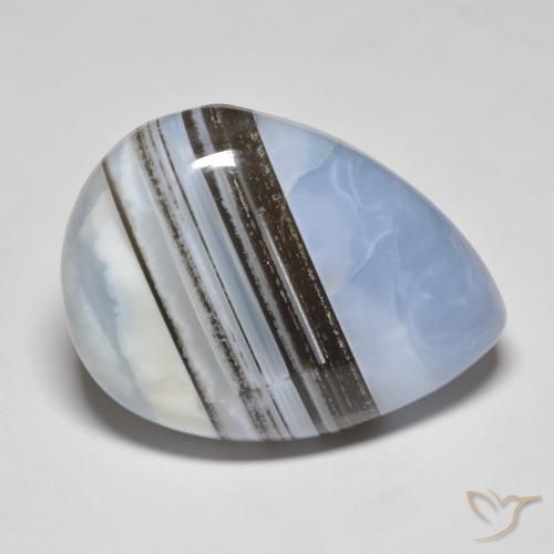 37.98ct Natürlicher Mehrfarbig Opal, Birnenform, Lichtundurchlässig