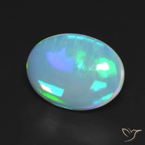 9,17 ctw natürlicher Mehrfarbig Opal, Oval, Transparent