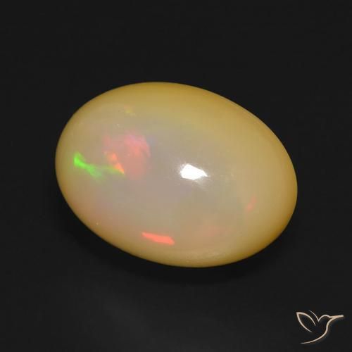 5.52ct Natürlicher Mehrfarbig Opal, Oval, Lichtdurchlässig, Photo A