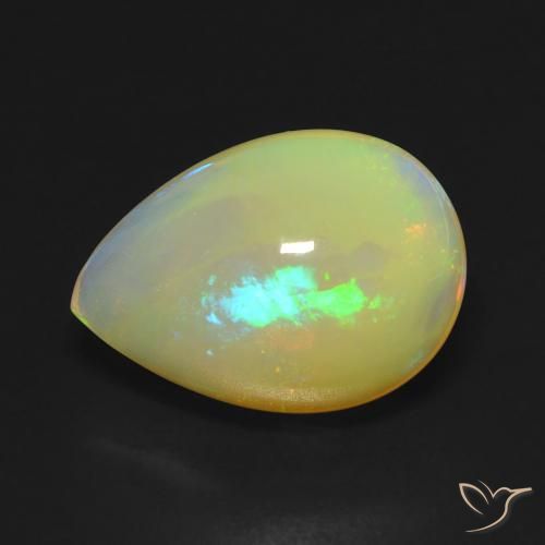 9,17 ctw natürlicher Mehrfarbig Opal, Birnenform, Transparent