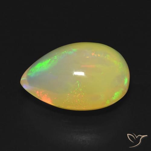 9,17 ctw natürlicher Mehrfarbig Opal, Birnenform, Transparent