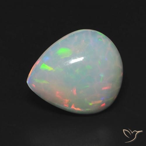 9,17 ctw natürlicher Mehrfarbig Opal, Birnenform, Transparent