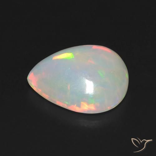 9,17 ctw natürlicher Mehrfarbig Opal, Birnenform, Transparent