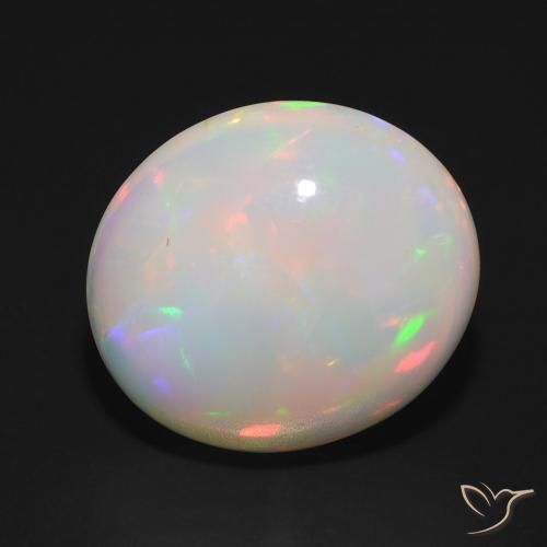 5.95ct Natürlicher Mehrfarbig Opal, Oval, Lichtdurchlässig