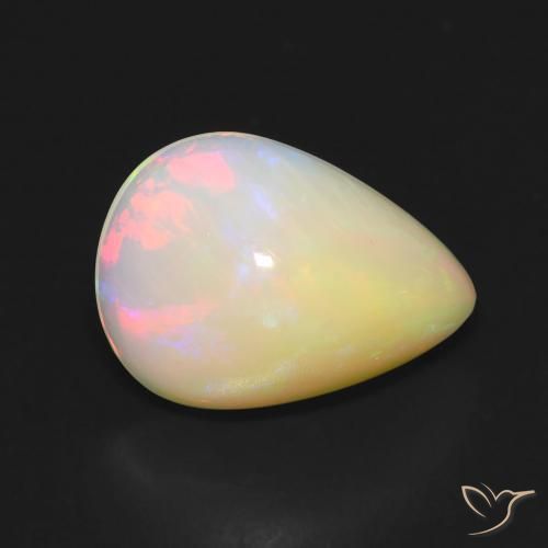9,17 ctw natürlicher Mehrfarbig Opal, Birnenform, Lichtdurchlässig