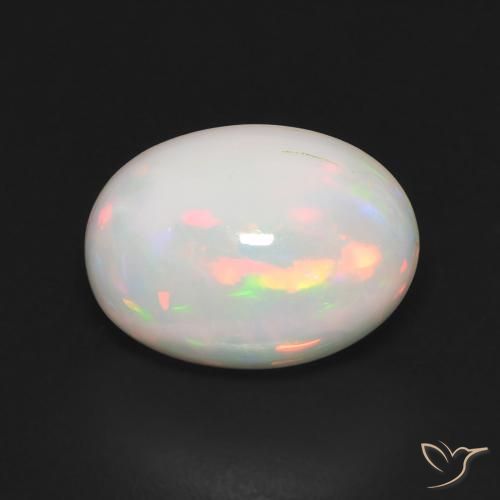 3.33ct Natürlicher Mehrfarbig Opal, Oval, Lichtdurchlässig