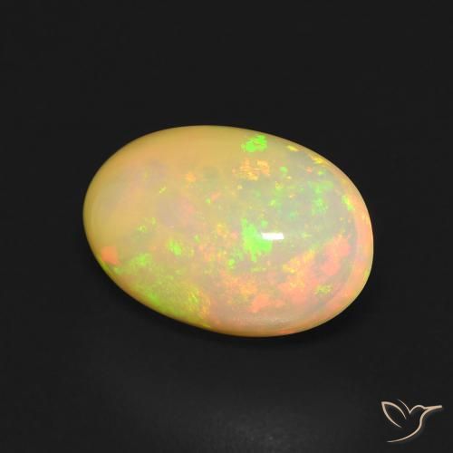 9,17 ctw natürlicher Mehrfarbig Opal, Oval, Transparent