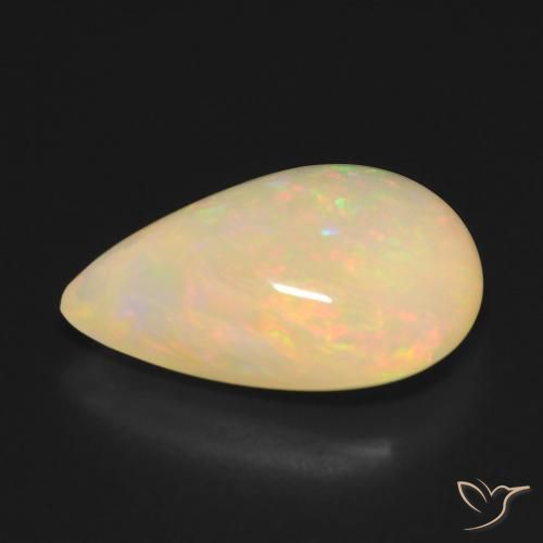 9,17 ctw natürlicher Mehrfarbig Opal, Birnenform, Lichtdurchlässig