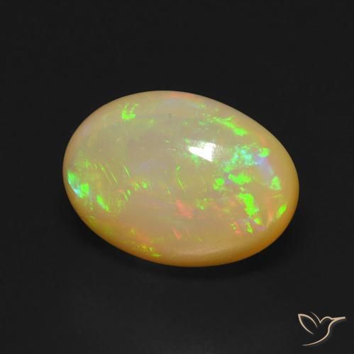 9,17 ctw natürlicher Mehrfarbig Opal, Oval, Transparent
