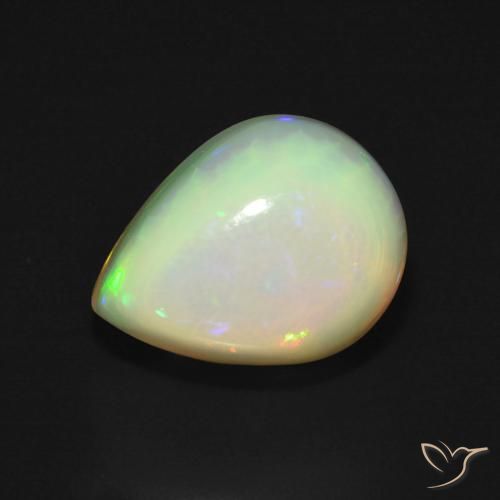 9,17 ctw natürlicher Mehrfarbig Opal, Birnenform, Lichtdurchlässig