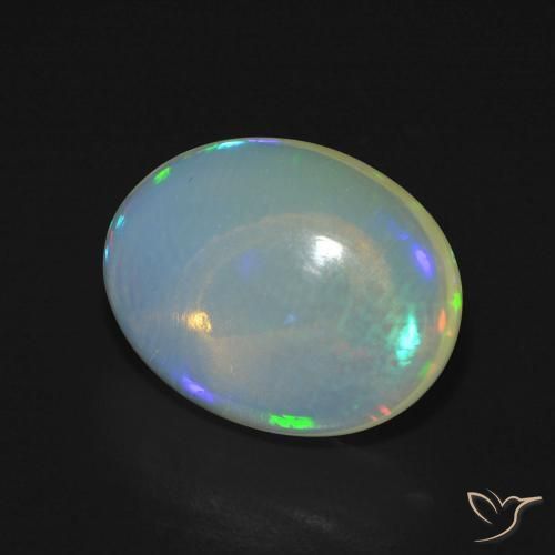 9,17 ctw natürlicher Mehrfarbig Opal, Oval, Transparent