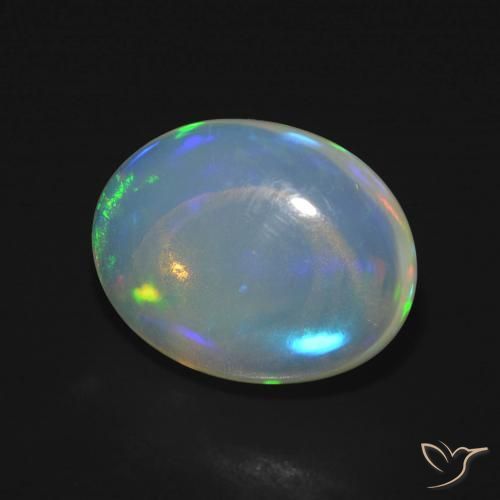 9,17 ctw natürlicher Mehrfarbig Opal, Oval, Transparent