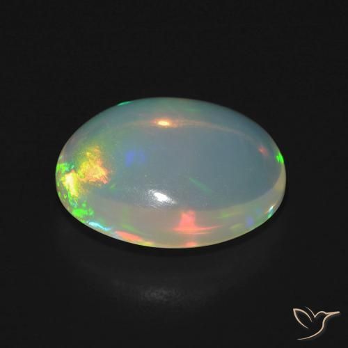 9,17 ctw natürlicher Mehrfarbig Opal, Oval, Transparent