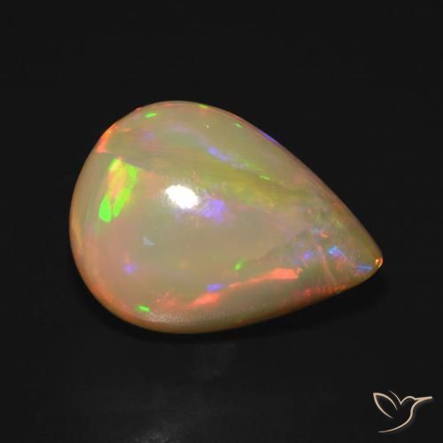 9,17 ctw natürlicher Mehrfarbig Opal, Birnenform, Lichtdurchlässig