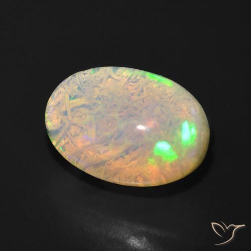 9,17 ctw natürlicher Mehrfarbig Opal, Oval, Lichtdurchlässig