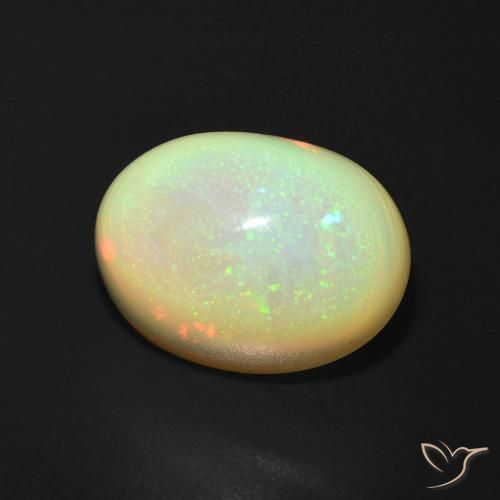 9,17 ctw natürlicher Mehrfarbig Opal, Oval, Lichtdurchlässig