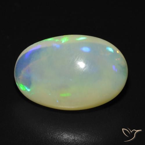 3.33ct Natürlicher Mehrfarbig Opal, Oval, Transparent