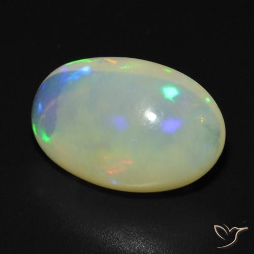9,17 ctw natürlicher Mehrfarbig Opal, Oval, Transparent