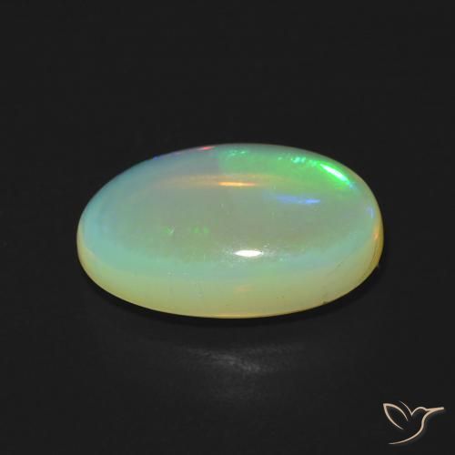 9,17 ctw natürlicher Mehrfarbig Opal, Oval, Transparent