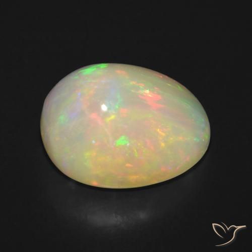 9,17 ctw natürlicher Mehrfarbig Opal, Oval, Transparent