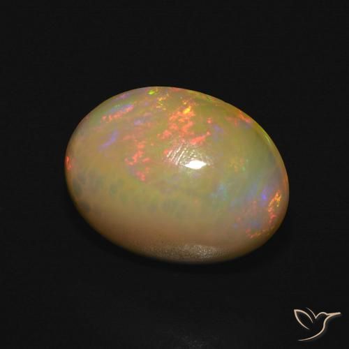9,17 ctw natürlicher Mehrfarbig Opal, Oval, Lichtdurchlässig