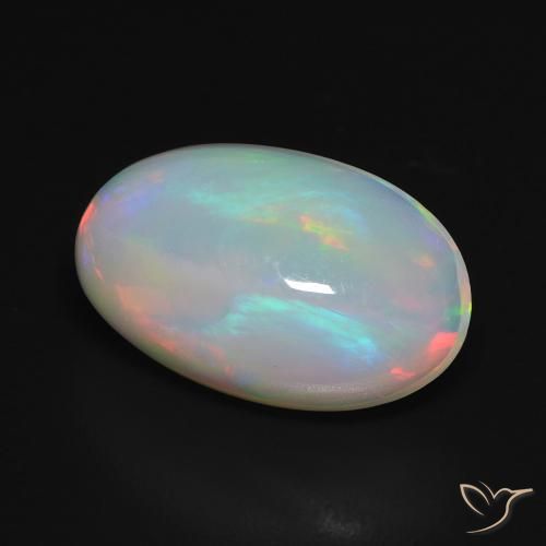9,17 ctw natürlicher Mehrfarbig Opal, Oval, Transparent