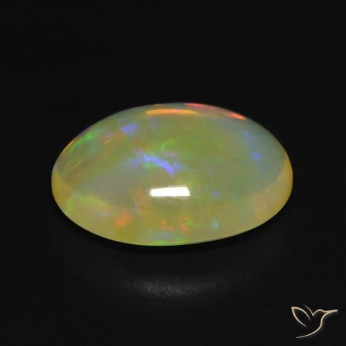 9,17 ctw natürlicher Mehrfarbig Opal, Oval, Transparent