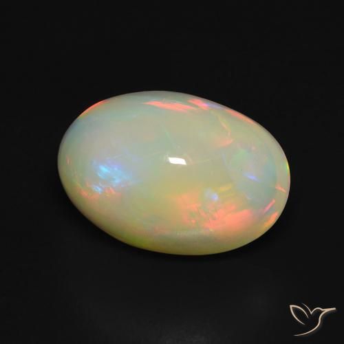 9,17 ctw natürlicher Mehrfarbig Opal, Oval, Transparent