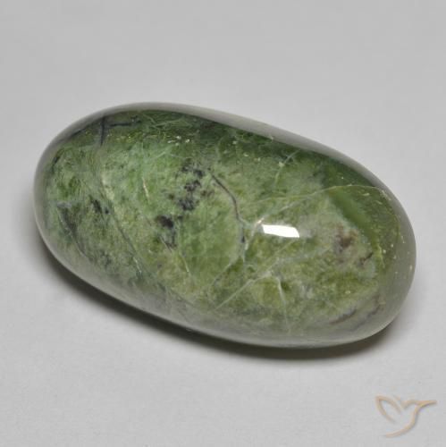 9,17 ctw natürlicher Erdiges Grün Opal, Oval, Lichtundurchlässig