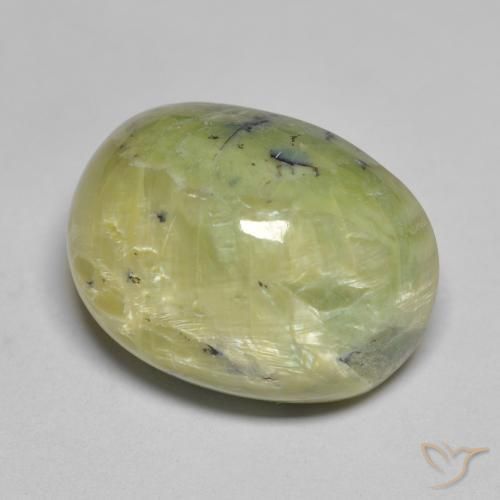 9,17 ctw natürlicher gelblich-grün Opal, Oval, Lichtundurchlässig