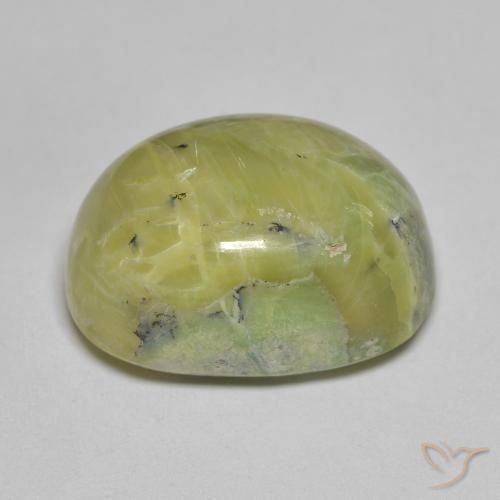 9,17 ctw natürlicher gelblich-grün Opal, Oval, Lichtundurchlässig