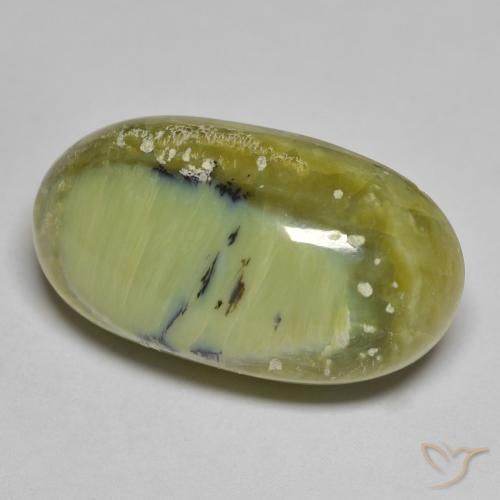 9,17 ctw natürlicher gelblich-grün Opal, Oval, Lichtundurchlässig
