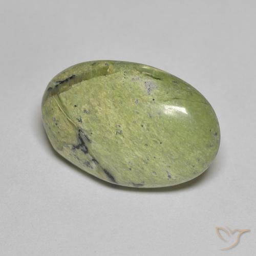 7.29ct Natürlicher Mittelgrün Opal, Oval, Lichtundurchlässig